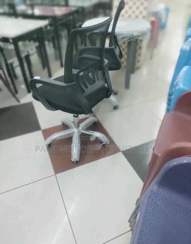 Secretary Black Mesh Office Chair - main view