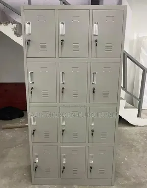 Office Filling Cabinet With Twelve Lockable Drawers