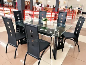 6-Seater Glass Dining Set
