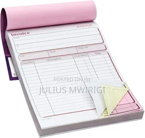 Carbonated Invoices and Receipts Books