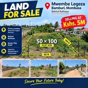 Prime 50×100 Plot for SaleBamburi – Mwembe Legeza, Mombasa
