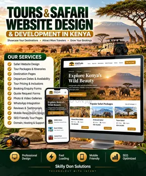 Tours & Safari Booking Website Design in Kenya