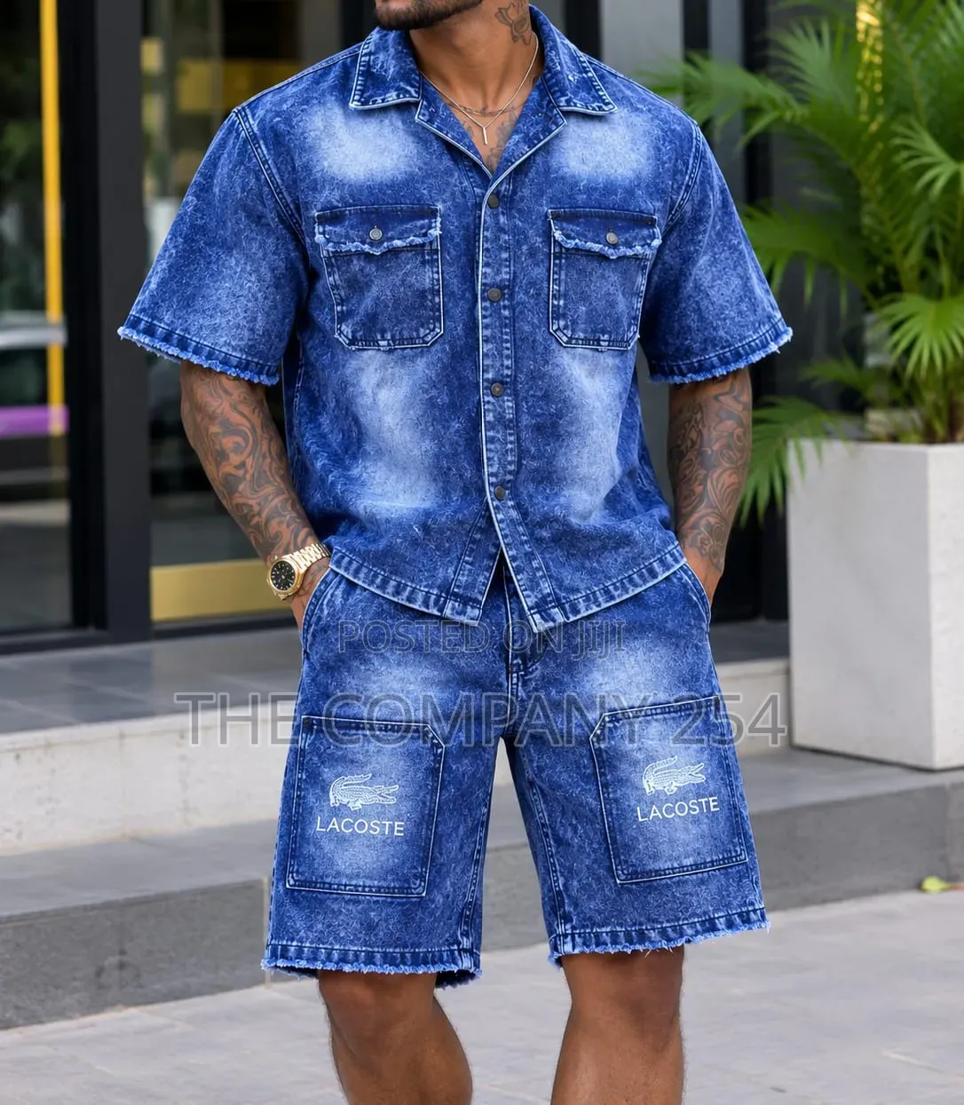 Excellent Quality Denim Short Set for Men