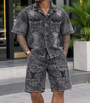 Excellent Quality Denim Short Set for Men