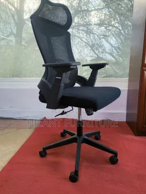 High-Back Mesh Executive Office Chair With Lumbar Support