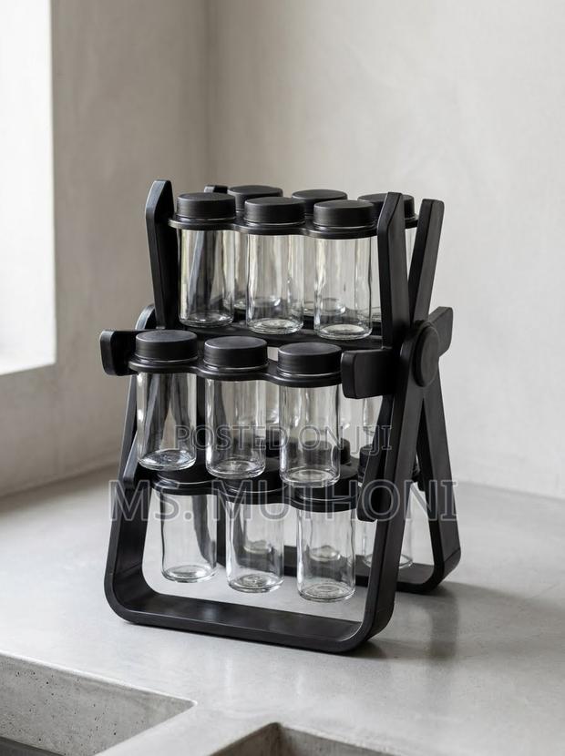 18-Jar Revolving Spice Organizer - thumbnail 2