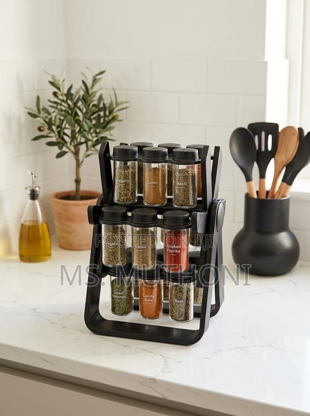 18-Jar Revolving Spice Organizer - main view