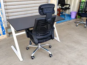 Headrest Office Chair + Desk