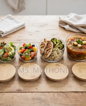 EcoWare Glass LockFresh 4-in-1 Stack Snack Containers