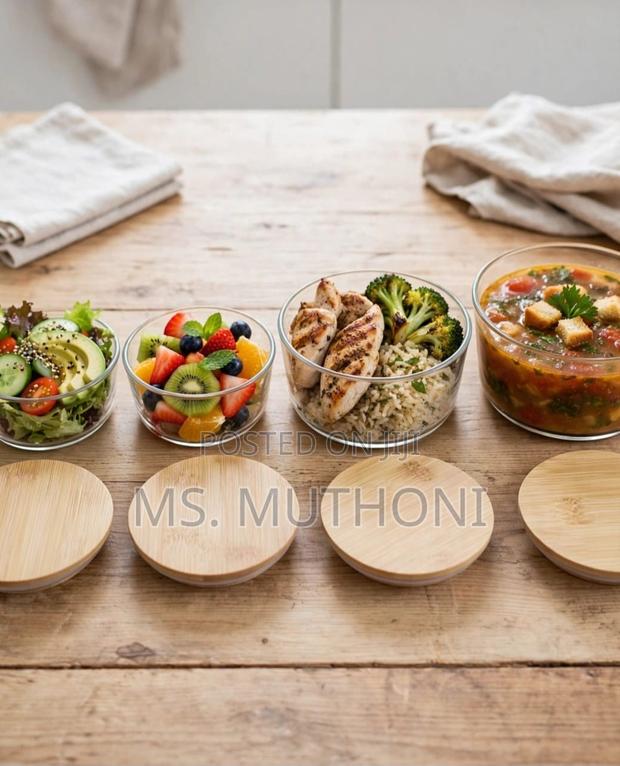 EcoWare Glass LockFresh 4-in-1 Stack Snack Containers - thumbnail 2