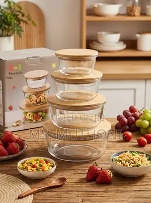 EcoWare Glass LockFresh 4-in-1 Stack Snack Containers