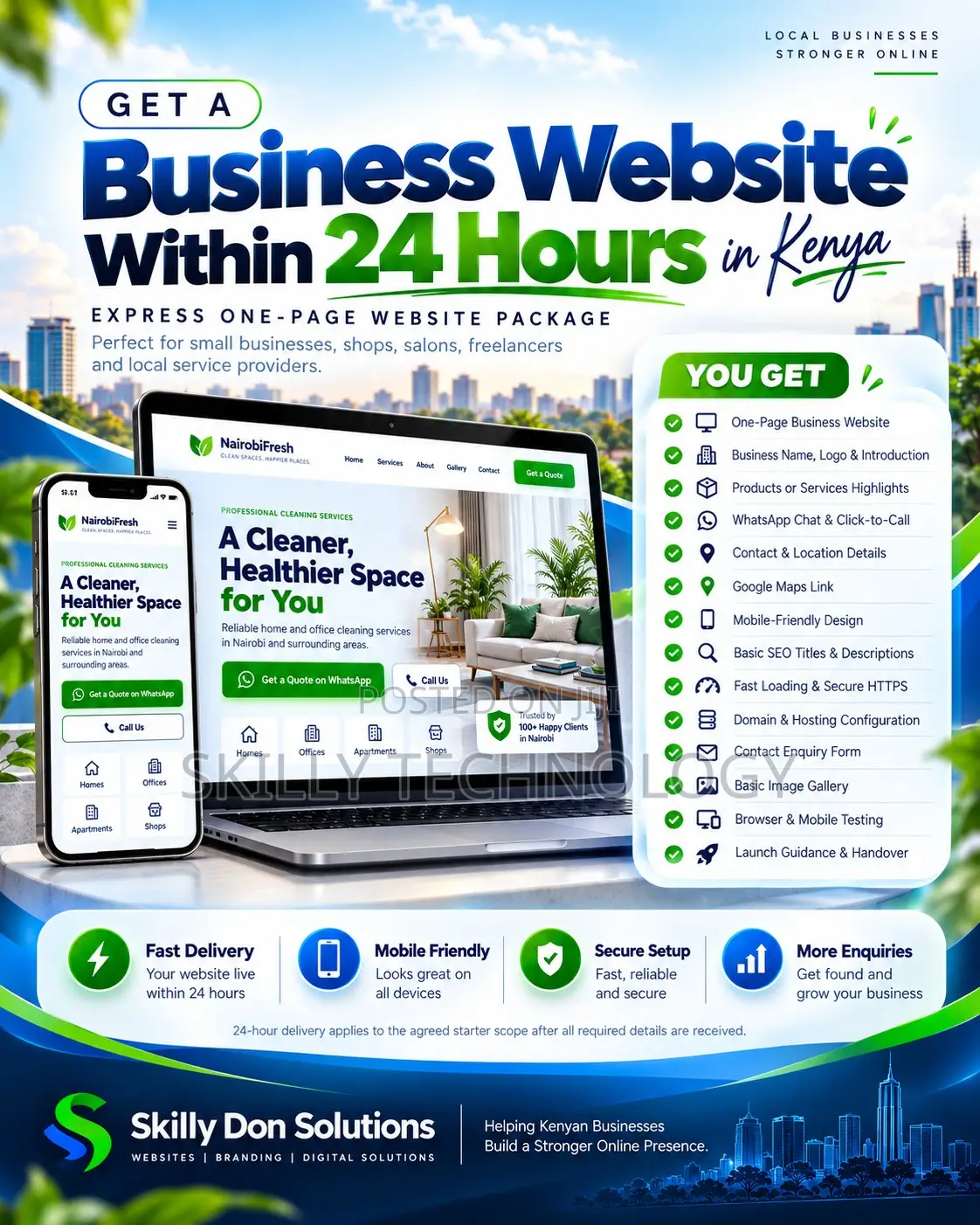 Get a Business Website Within 24 Hours in Kenya