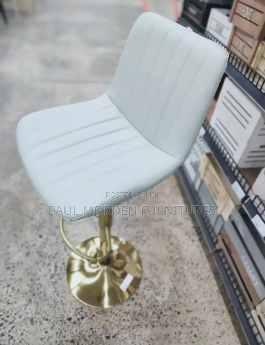 Padded Swivel Barstools With Steady Backrest