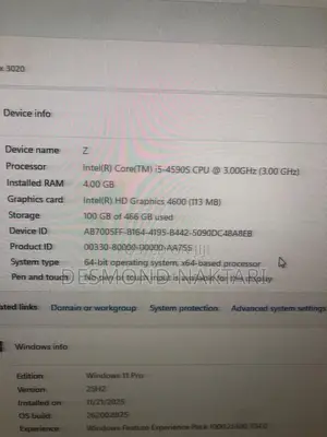 Desktop Computer Dell OptiPlex 3020 4GB Intel Core i5 HDD 500GB