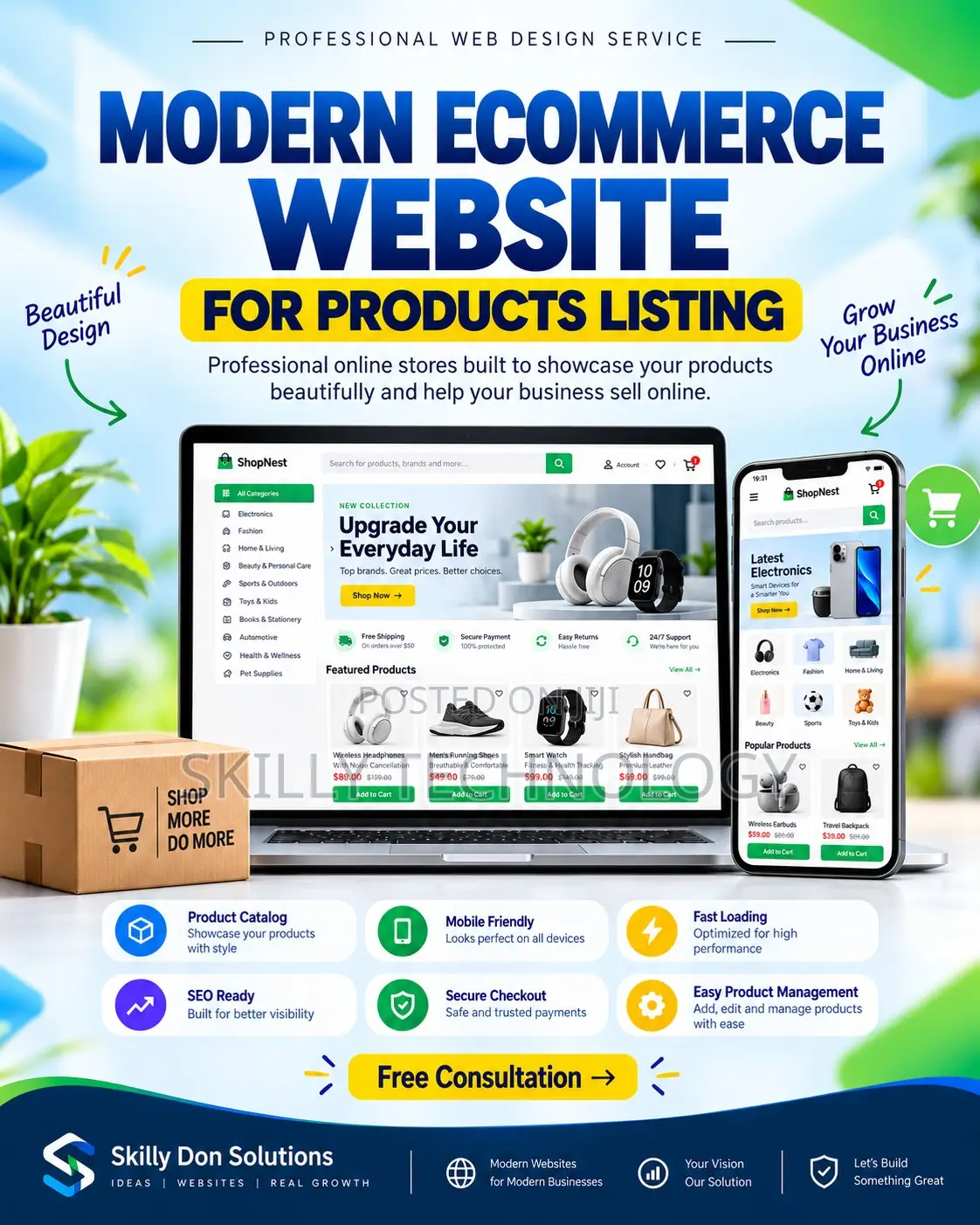 Modern E-Commerce Website for Product Listings