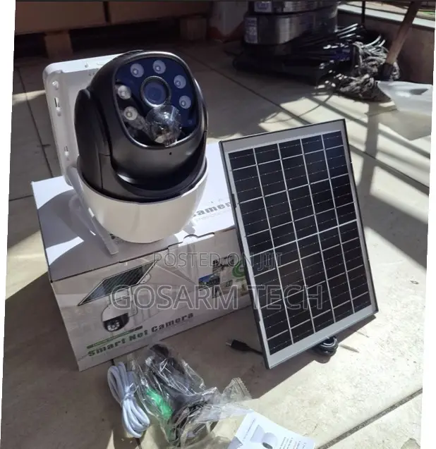 24/7 Surveillance V380 Single Lens Solar Camera–4G PTZ Security System