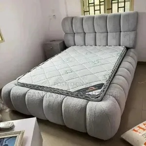 Bubble Beds Size 5 by 6 Grey Bed.