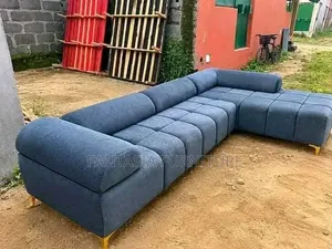7 Seater Blue L-Shaped Corner Sofa/L-Shaped