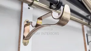 All Colours Smooth Double Curtain Rod Brackets