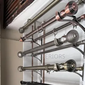 Sleek Finish for a Stylish Home Powder Coated Curtain Rods