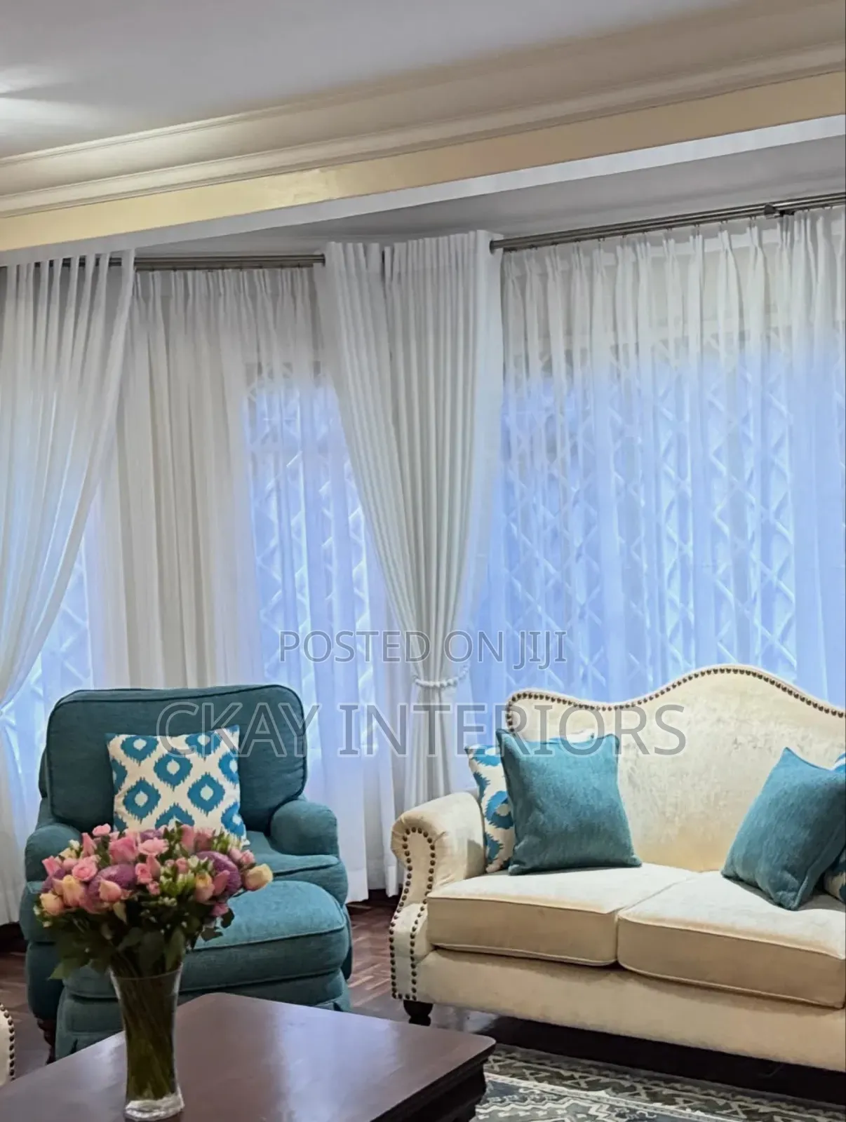 Bright Large Window Curtains and Sheers