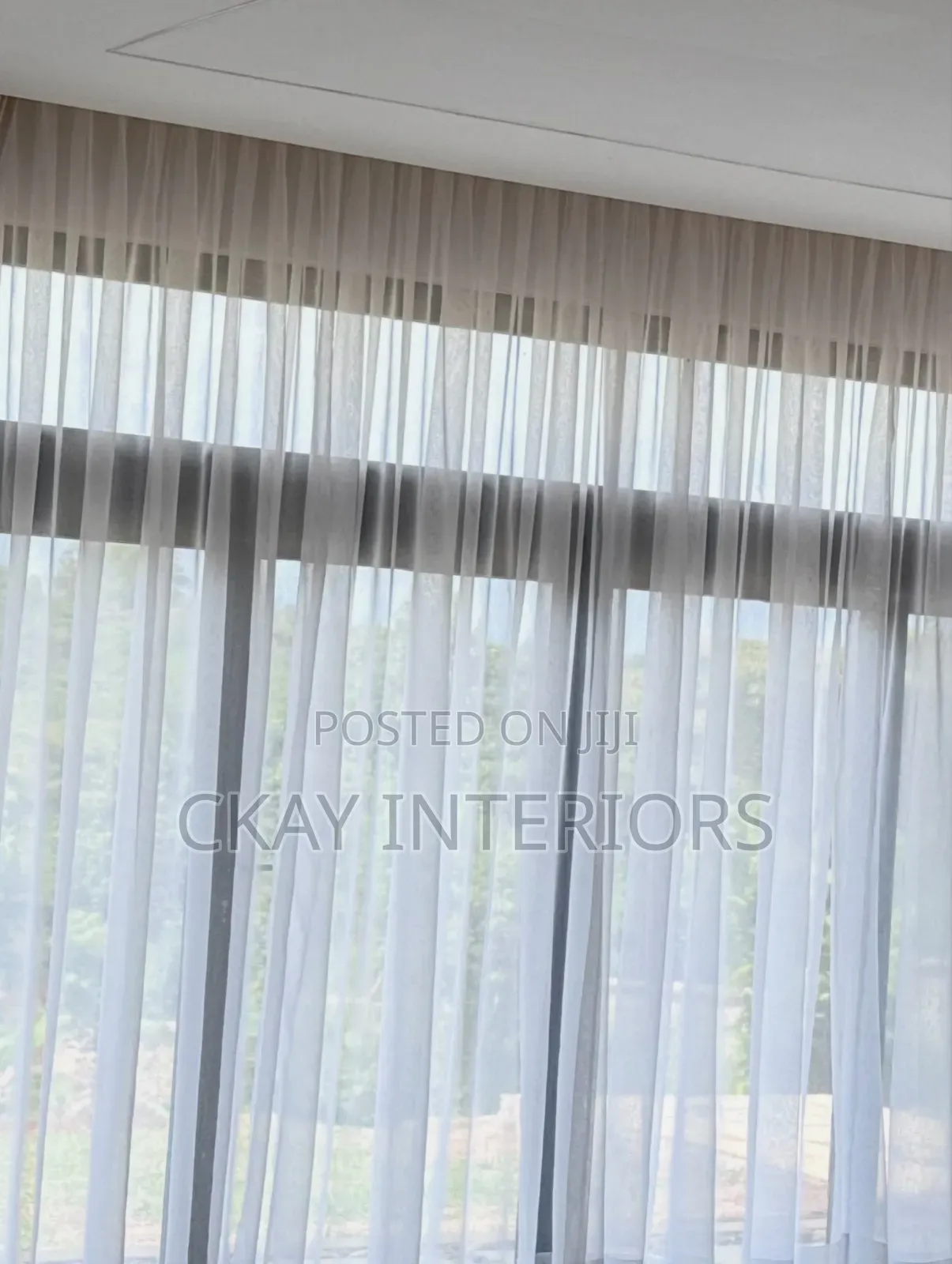 Plain White Transparent Window Curtain Sheers