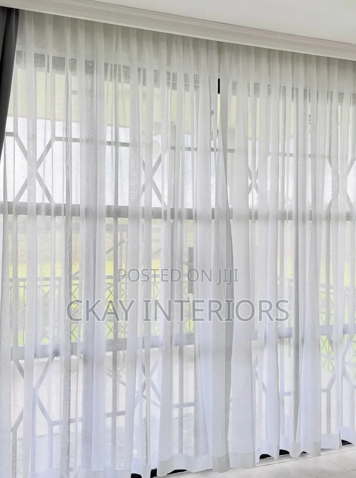 Plain White Transparent Window Curtain Sheers