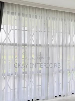 Plain White Transparent Window Curtain Sheers