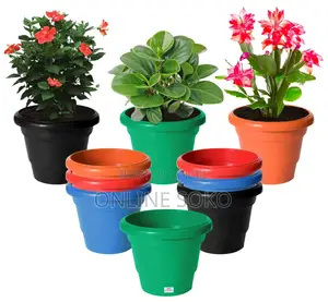 Plastic Nursery Plant Pots Indoor & Outdoor Flower Planters