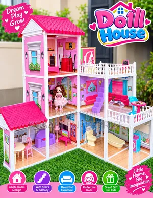 172pcs Doll House