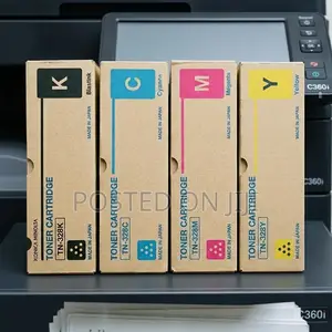 Konica Minolta TN-328 Toner Cartridges (K, C, M, Y) High Yield Output
