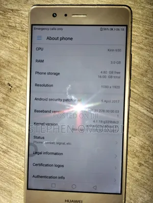 Huawei P9 Lite 16 GB Gold