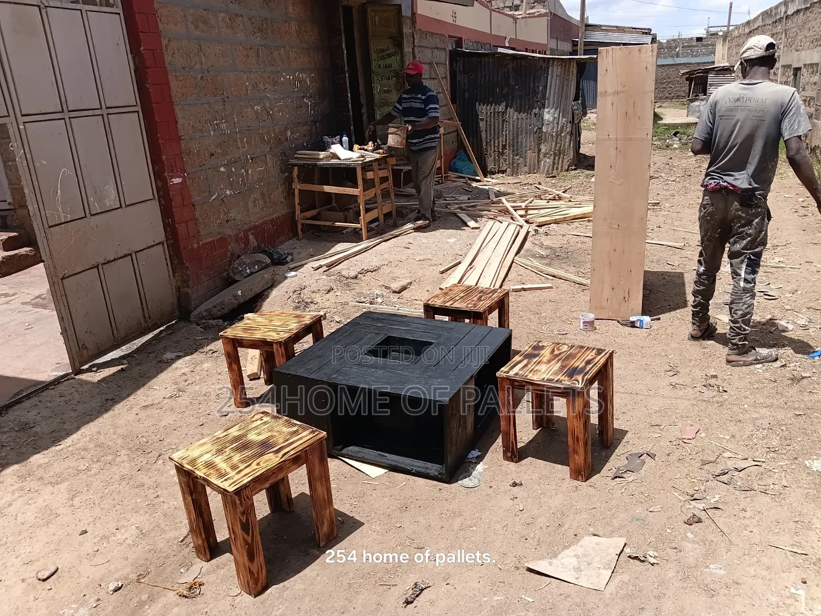 Huge Black Coffe Table With Storage Shelves.