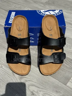 Cork Sandals Unisex Available in Sizes 38-45. Black/Red/Silver/Beige.