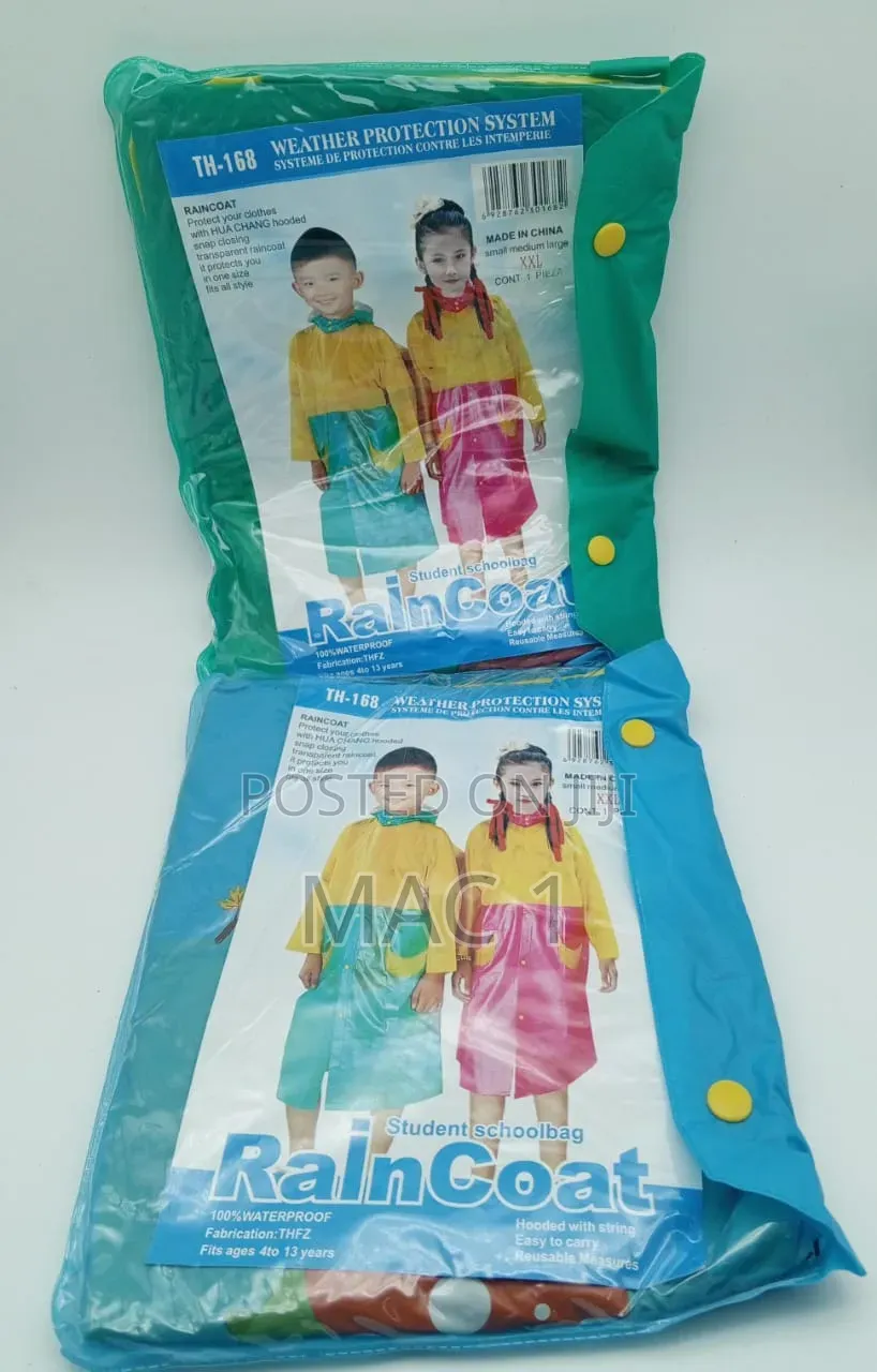 Cute & Durable Kids' Waterproof Raincoat (All Sizes)