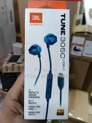 JBL TUNE 305C USB Wired Hi-Res Headphones, 12.5 Mm Dynamic Driver