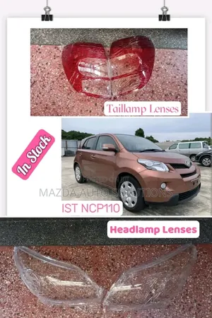 TOYOTA IST Headlight and Tailight Lenses 2010 - 2015 Model