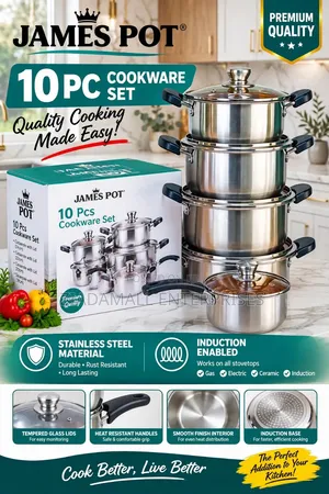*James Pot 10pc Cookware Set* *Selling