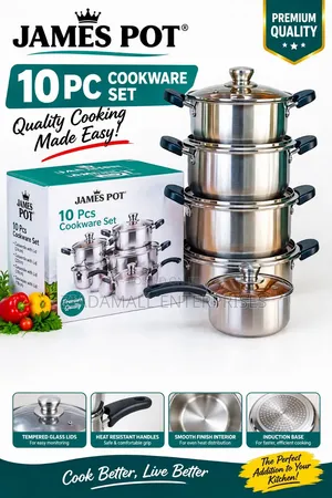 *James Pot 10pc Cookware Set* *Selling