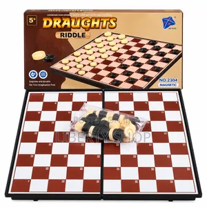 Draughts and Riddle Board Game – Classic Strategy, Logic & Family