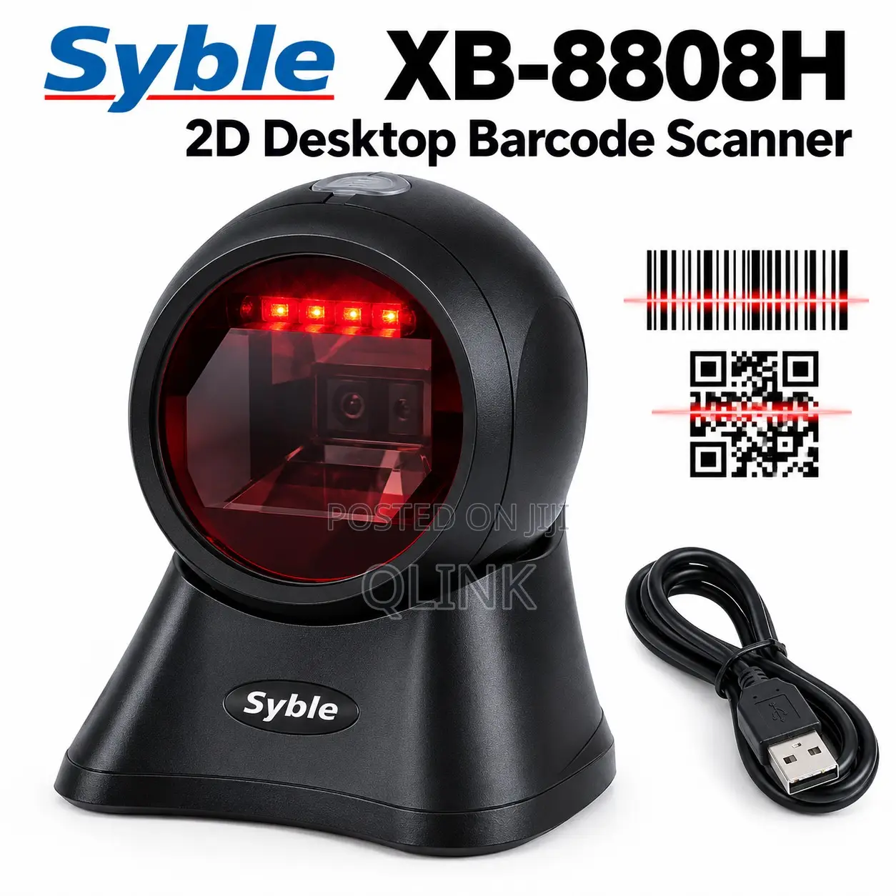 Syble XB-8808H – 2D Desktop Barcode Scanner