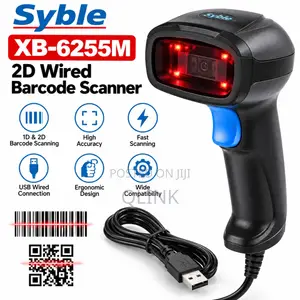 Syble XB-6255M – 2D Wired Barcode Scanner