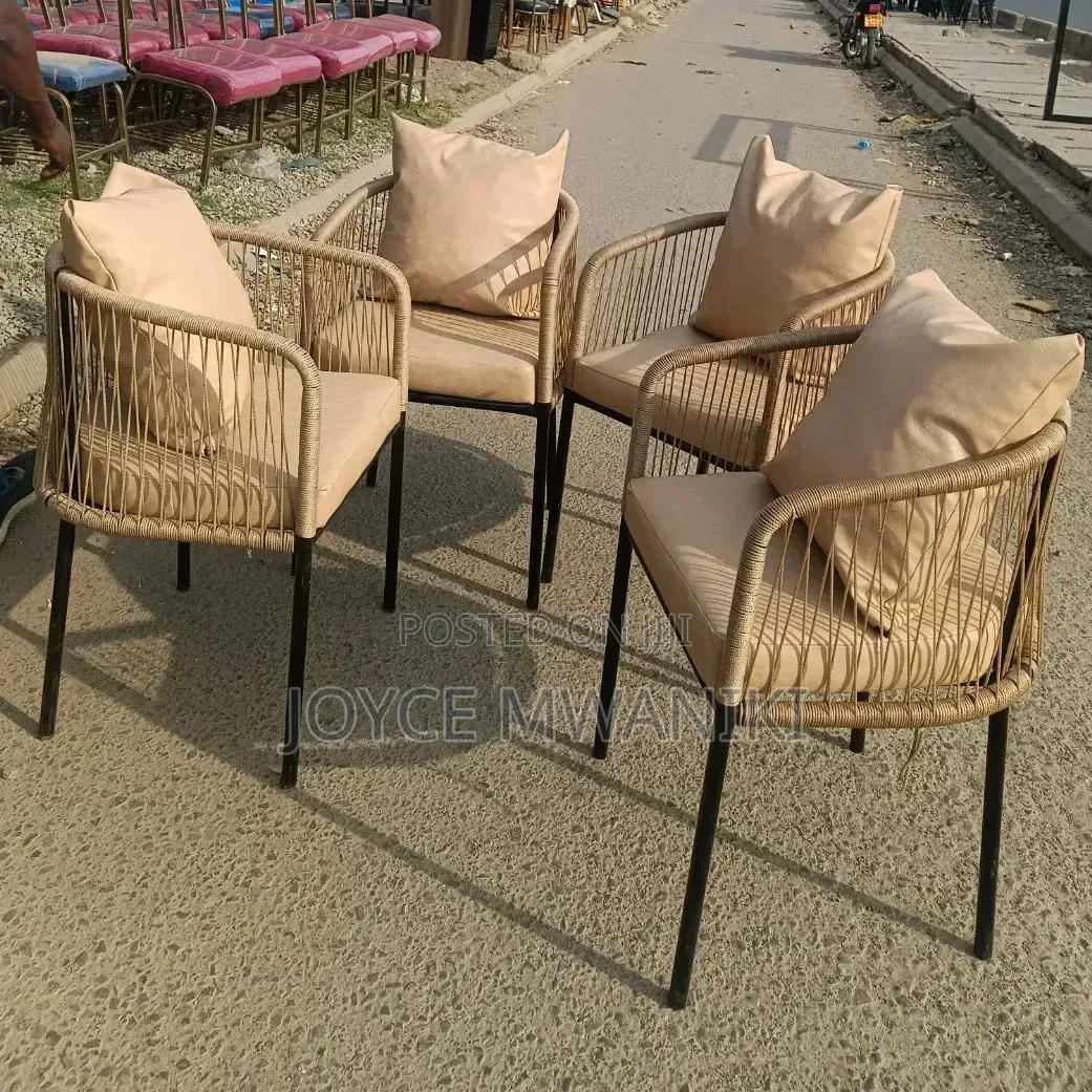 Wooven Outdoor, Restaurant or Balcony Chairs, Baige Colour 