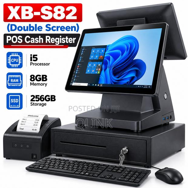 XB-S82 (Double Screen) — POS Cash Register (I5/8gb/256gb)