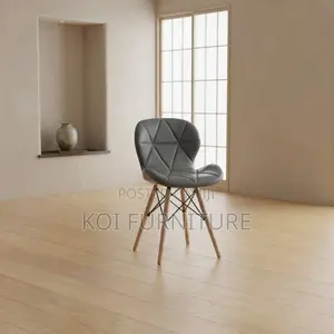 Dining Chairs; Leather Mid Backrest Ergonomic Eames Chair