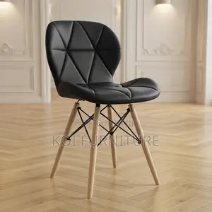 Dining Chairs; Leather Mid Backrest Ergonomic Eames Chair