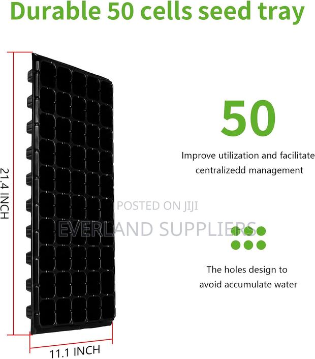 Durable Plastic Nursery Trays - main view