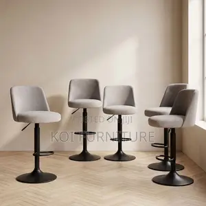 Barstool; Adjsutable High Leather Modern Barstools