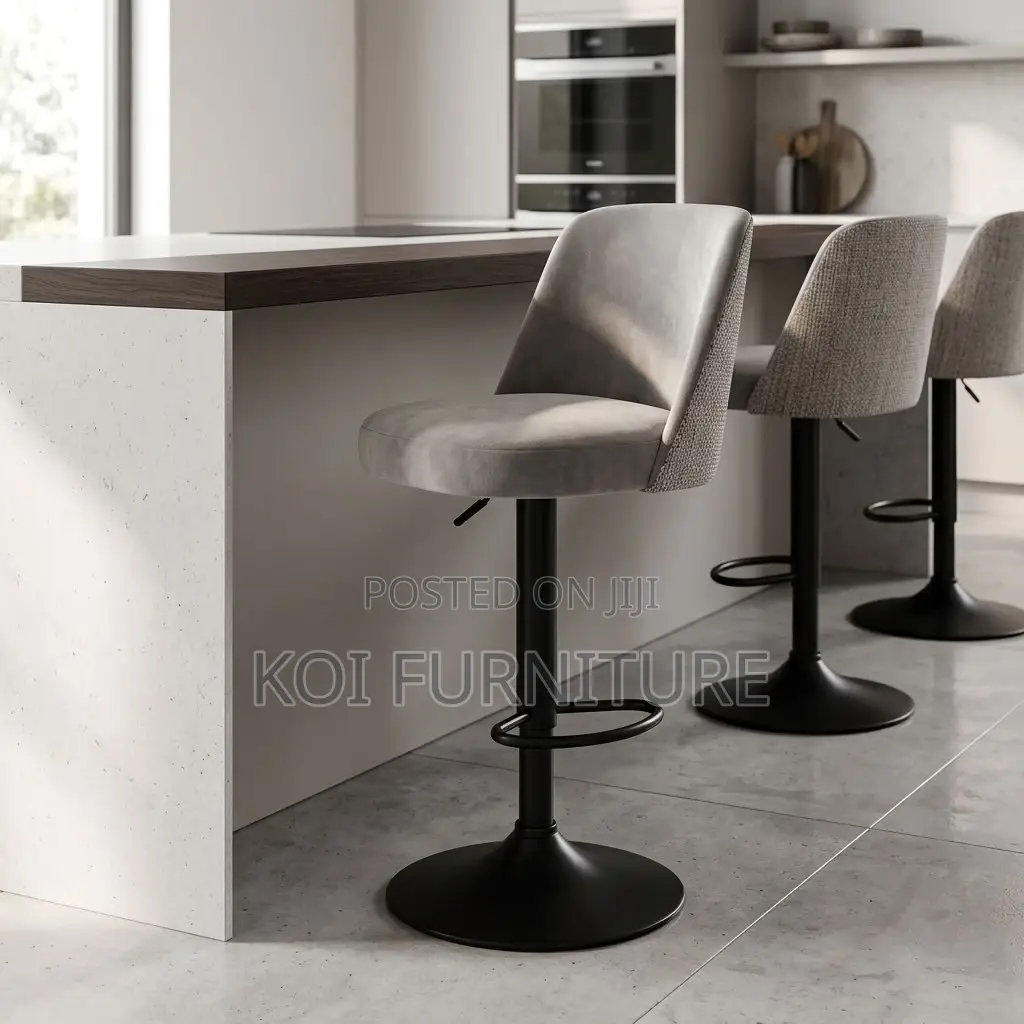 Barstool; Adjsutable High Leather Modern Barstools