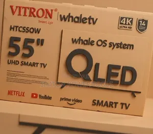 Vitron 55" QLED UHD Smart TV (Model: HTCSSOW / HTC55W